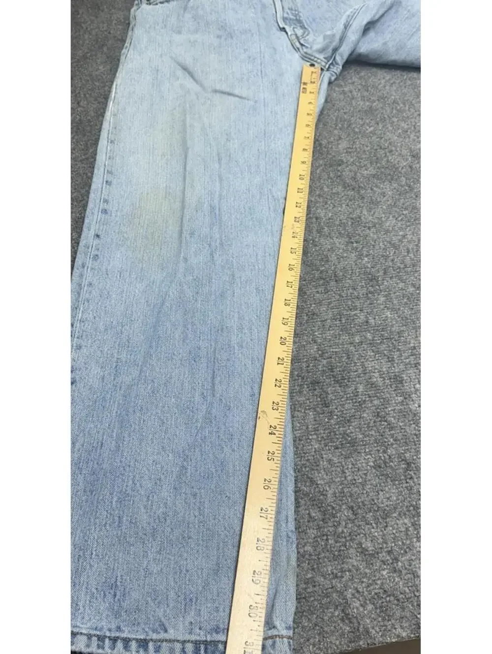 Levi’s 501 Jeans Men’s 38x32 Blue Button Fly Straight Leg WPL 423 Vintage Denim